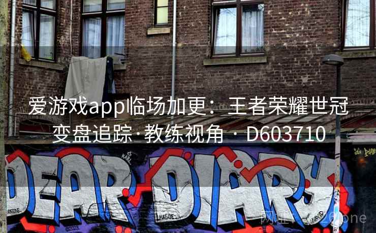 爱游戏app临场加更：王者荣耀世冠变盘追踪·教练视角 · D603710