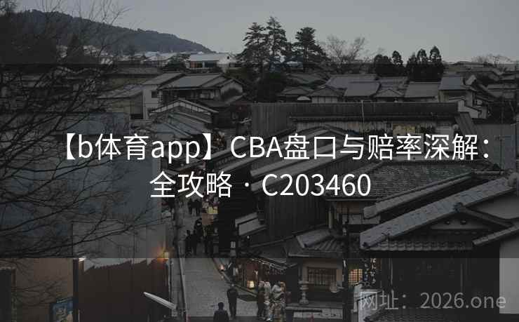 【b体育app】CBA盘口与赔率深解:全攻略 · C203460 第2张 【b体育app】CBA盘口与赔率深解:全攻略 · C203460 第2张
