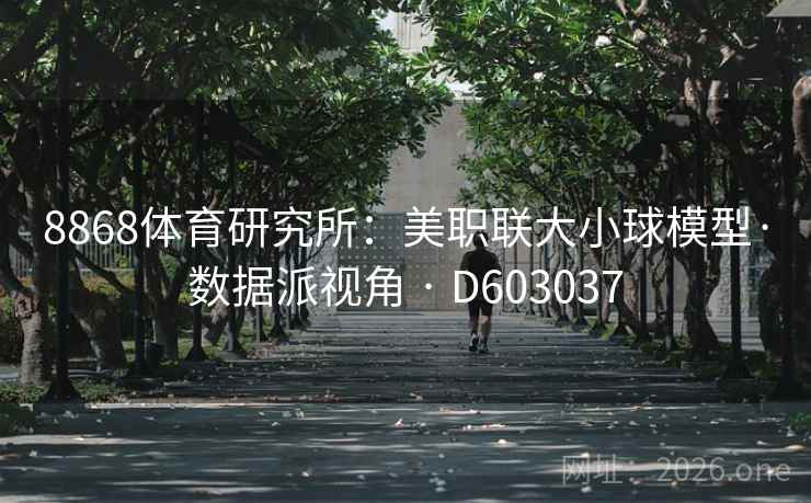 8868体育研究所:美职联大小球模型·数据派视角 · D603037 第2张 8868体育研究所:美职联大小球模型·数据派视角 · D603037 第2张